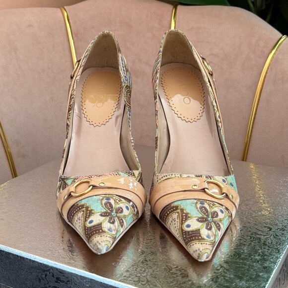 Pre-Loved: ALDO Chic Boho Patterned 4" Stiletto Heels! [Size 37] - Picture 2 of 7